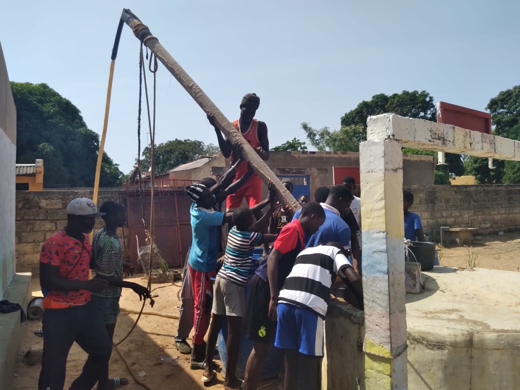 Watervoorziening bij basisschool Mar Fafaco