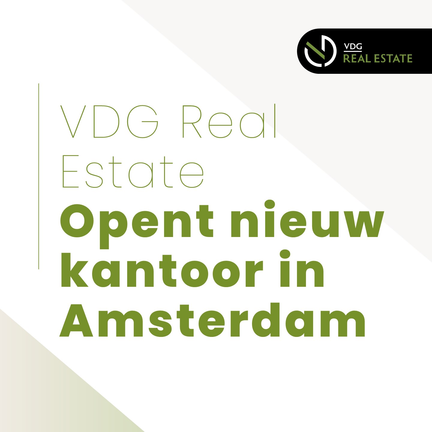 VDG Real Estate opent nieuw kantoor in Amsterdam